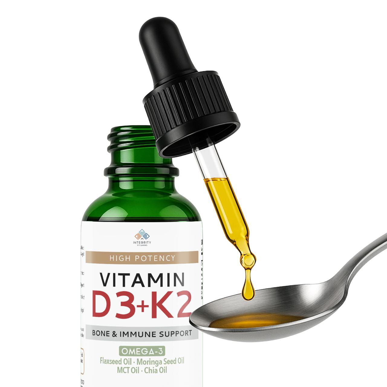 ICF Vitamin D3 + K2 Drops:  2oz (60ml)